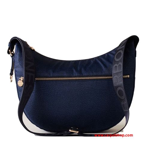 shopper borbonese luna blu|Luna Bag Borbonese Blu Media .